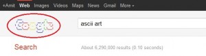 google easter egg ascii art